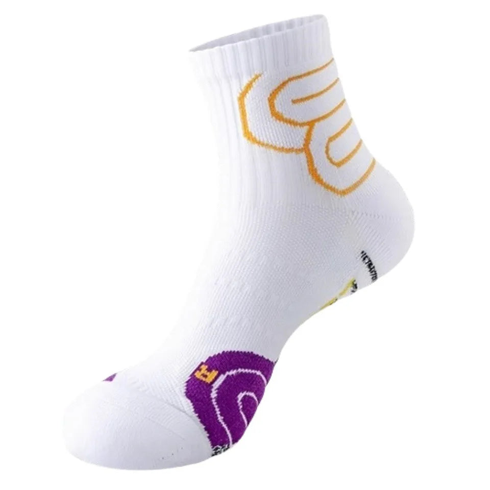 2 Pairs Professional Running Marathon Socks Men Large Size Basketball Badminton Tennis Socks Thickened Towel Bottom Sports Socks