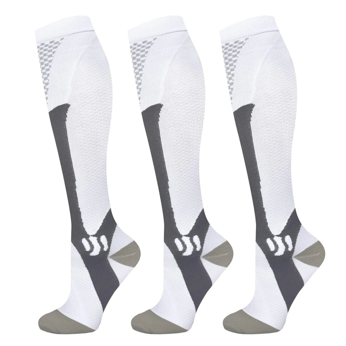 6Pairs Compression Socks 20-30mmHg High Stockings Men & Women Sports Marathon Cycling Football Varicose Veins EU35-45