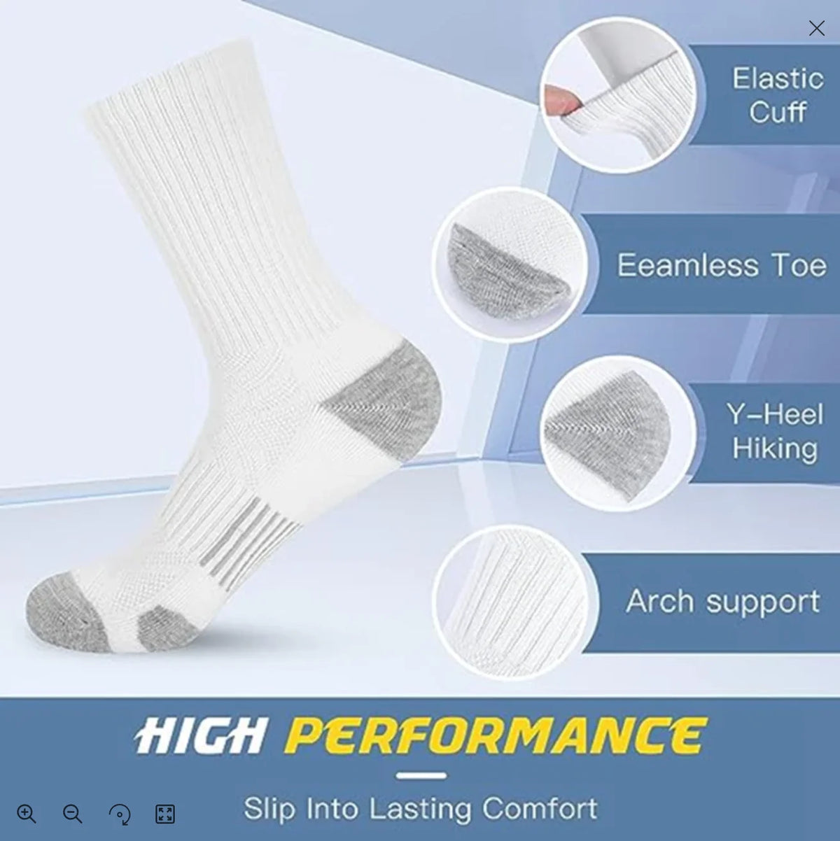Men's Running Socks 10/30 Pairs Soft Comfortable Summer Sweat Wicking Breathable Basketball Sports Socks for Active Lifestyle