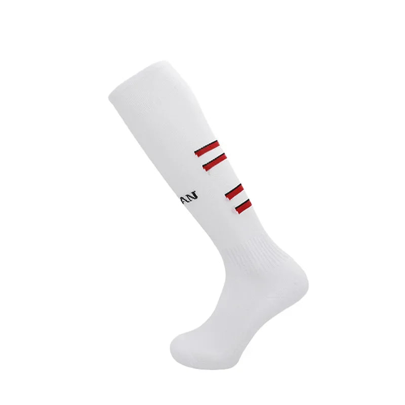24-25 Season European Football Club Styles Children Adults Soccer Socks Boys Kid's Long Knee High Towel Bottom Sports Sock