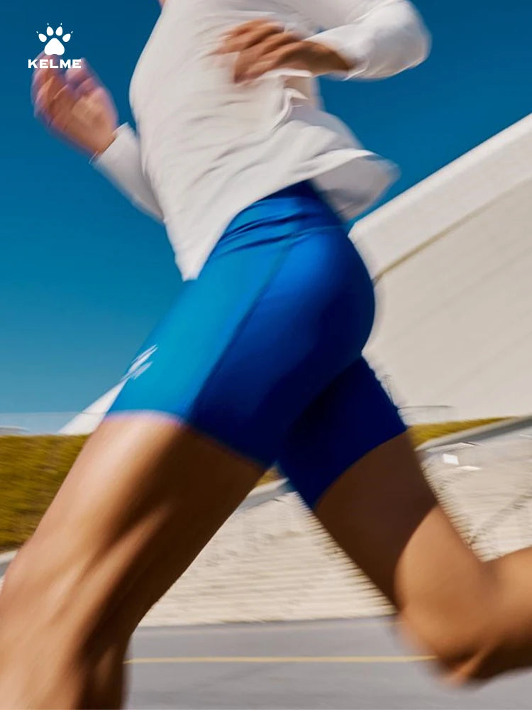 Kelme Men's Speed Dry Running Tight Shorts Professional Training Marathon Waist Pack Shorts Outdoor Sports Shorts