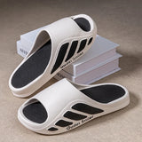 Men's Sport Slides Summer - Thick Sole Anti-Slip Outdoor Slippers, Comfortable Durable EVA Home Sandals, Odor-Free & No Noise