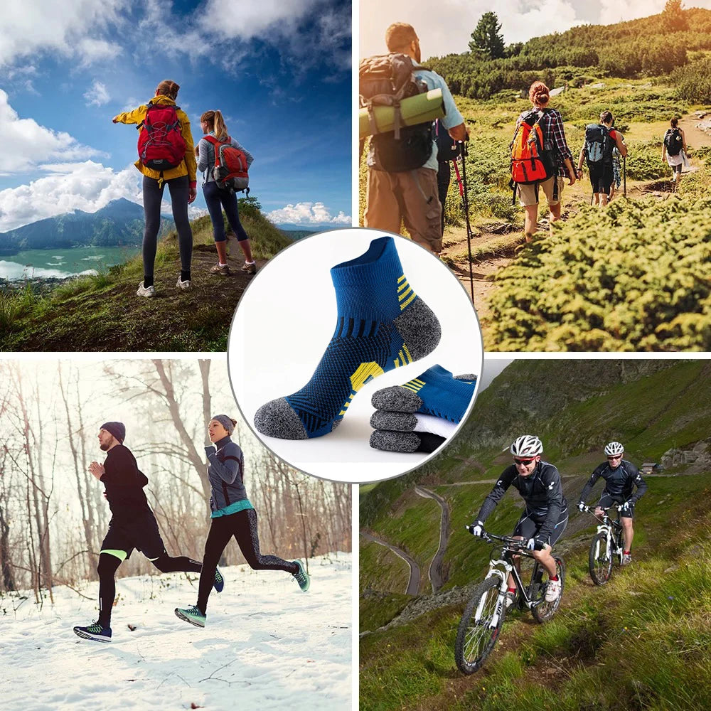 9/5/3/1 Pairs Men's Sport Socks Breathable Outdoor Running Basketball Socks Cotton Training Short Tube Socks For Men