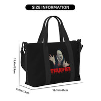 Halloween Movie T-Terrifier-S Horror Clown Beach Travel Bag Large Capacity Tote Bags for Yoga Women Shopping Duffle Shoulder Bag