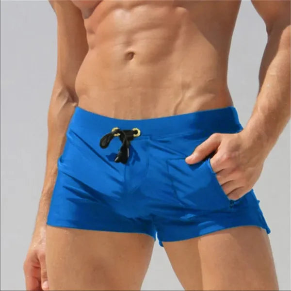 ALSOTO Summer New Quick Dry Mens Swim Shorts Summer Board Surf Swimwear Beach Short Male Running Gym Man Plus Size Trunks