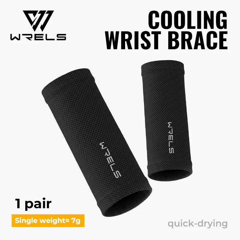 WRELS Wristband Cooling Absorbent Sweatband Breathable Quick Dry Sport Wrist Support Basketball Running Tennis Band Wrist Wrap