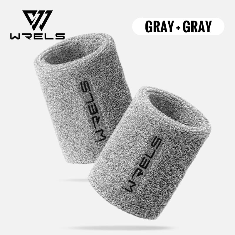 WRELS Wristbands Terry Cloth Moisture Wicking for Sports Tennis Gym Work Out Wristbands Sweatbands Absorbent Wrist Sweat Bands