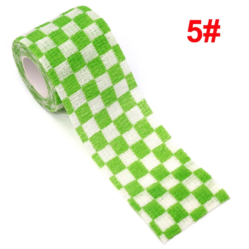 1 Pcs Printed Therapy Elastic Bandage Bands 4.8m Sports Colorful Self Adhesive Wrap Tape for Finger Joint Knee Animal Pet