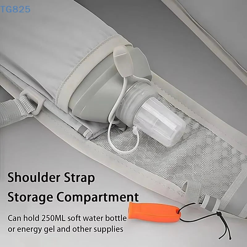 【AN】【AN】New Running Water Bottle Storage Vest Lightweight Running Vest Reflective Hydration Water Chest Pack With Phone Holder