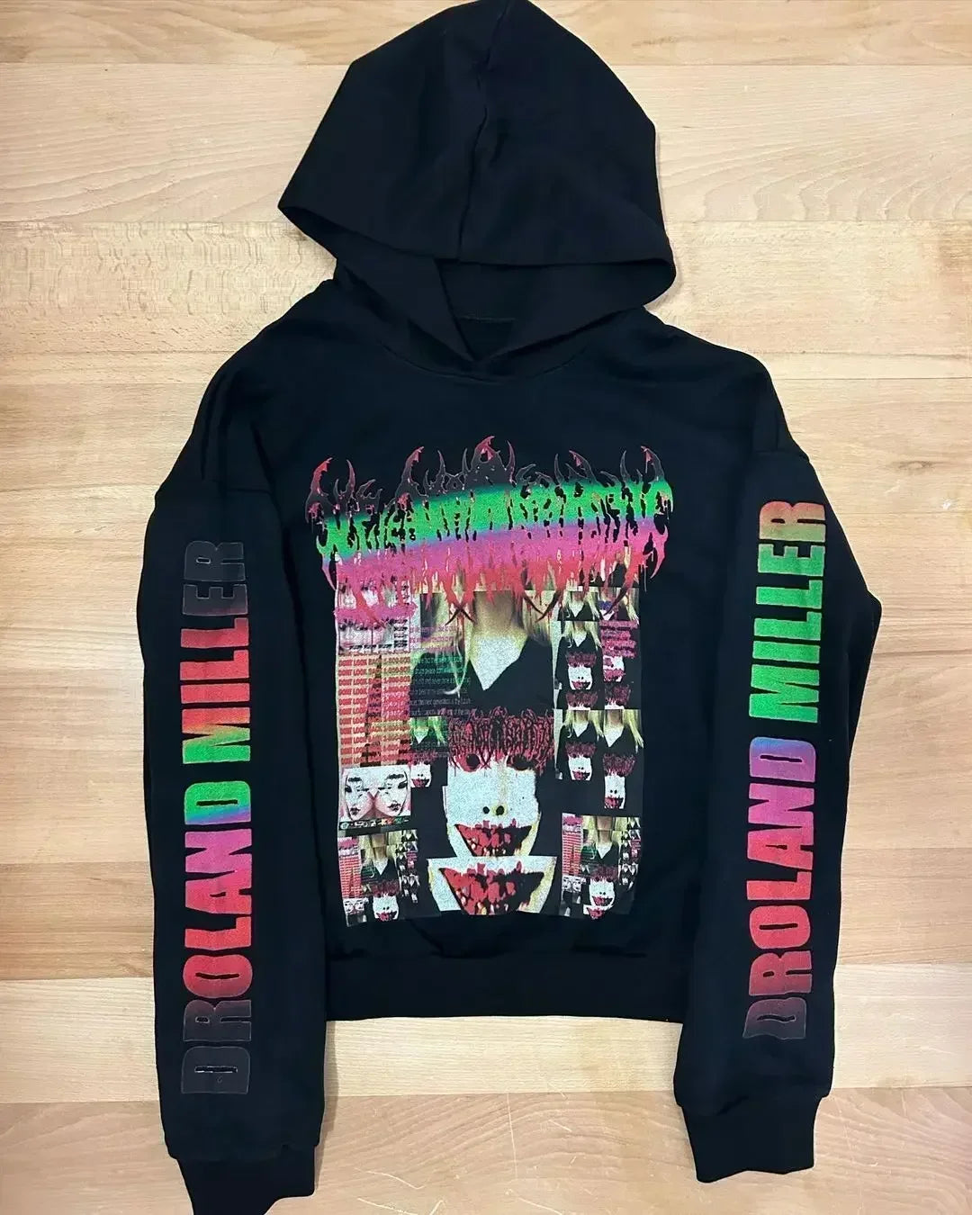 Drolandmiller Death Forest Hoodies Women Goth Streetwear Tops Grunge Punk Harajuku Sweatshirt Oversized Hoodie Y2k Clothes