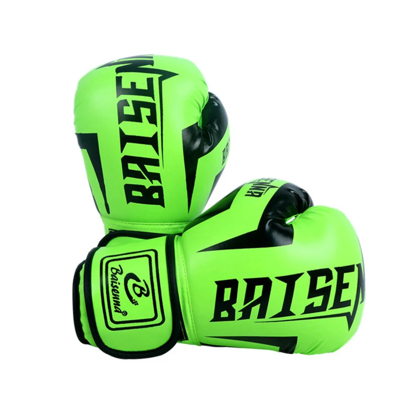 1 Paie Of 6 Oz 10 Oz Boxing Gloves Wear-resistant PU Leather Training Gloves Good Toughness Humanized Design Punching Gloves