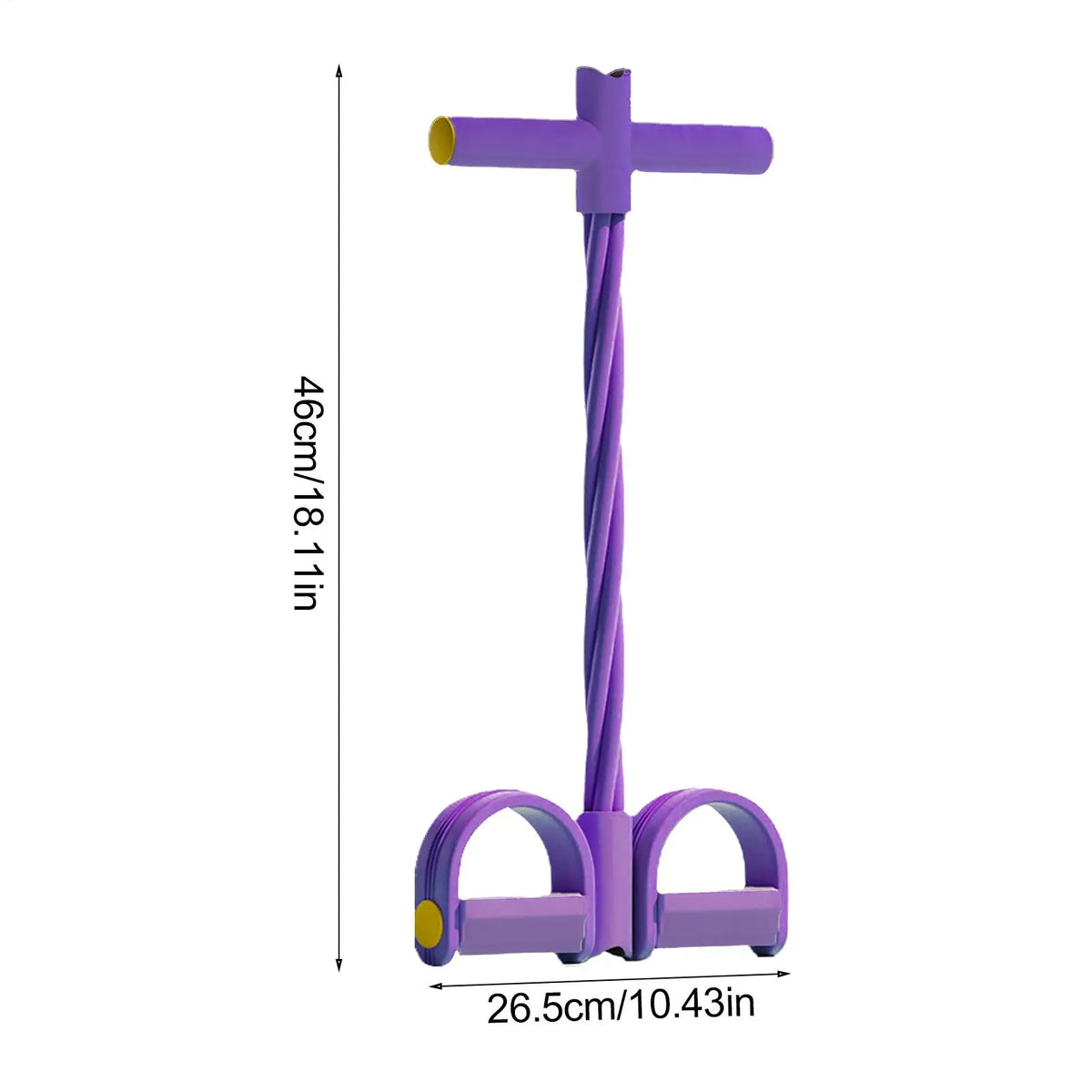 Foot Pedal Resistance Band 4-Tube Pedal Tension Rope Yoga Elastic Pull Rope Fitness Sit-up Exercise Equipment for Home Gym
