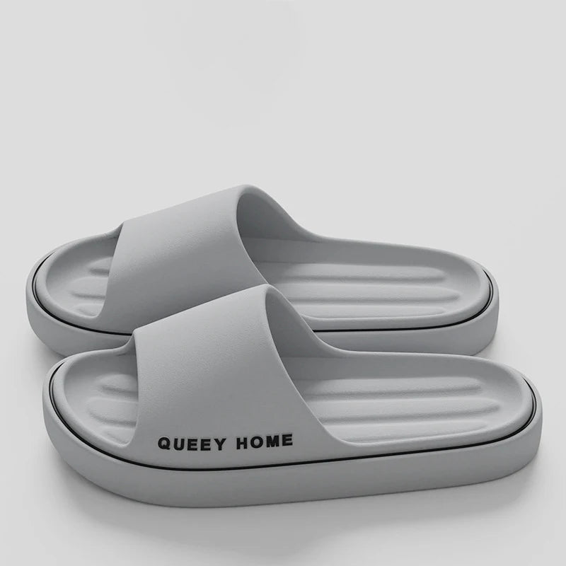Men's poop - stepping - feeling slippers, suitable for summer, for home use, indoor, bathroom - anti - slip, with thick soles