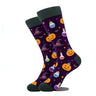 1 Pair of Personality Bat Mid Tube Men's Socks Skull Women's Socks Spider Tide Socks Bloody Hand Halloween Women's Socks
