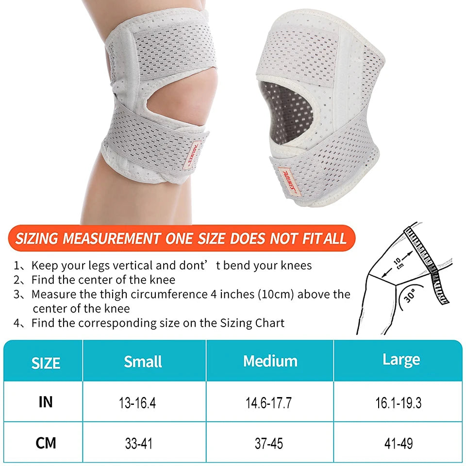 AOLIKES 1PC Knee Brace with Side Stabilizers Relieve Meniscus Tear Knee Pain Joint Pain Relief Adjustable Knee Support Knee Pads