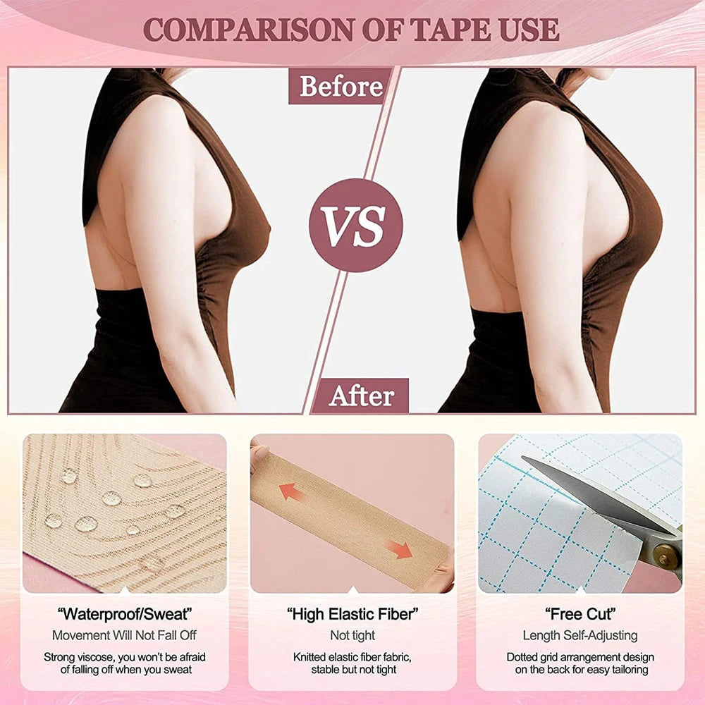 1 Roll Kinesiology Tape 5cm X 5m, Elastic Premium Athletic Tape, Uncut Tape Hypoallergenic and Waterproof for Muscle Pain Relief