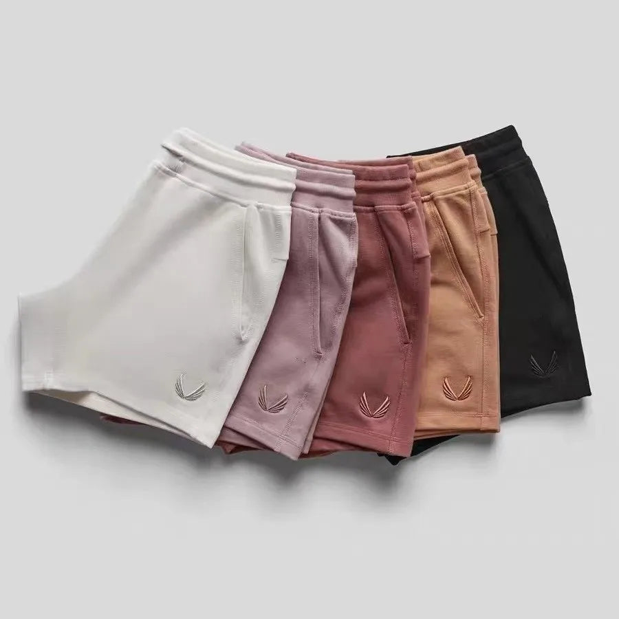 DK13Summer Men New Embroidery logo shorts Fitness Gyms Shorts Running Cotton Short Pants Male Jogger Workout Brand sports shorts