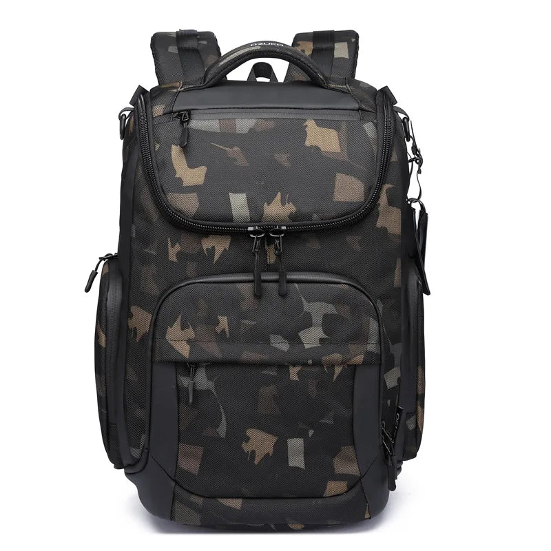 OZUKO Multifunction Men Backpack Large Capacity Waterproof Backpacks 15.6 inch Laptop Backpack Outdoor Travel Business Male Bag