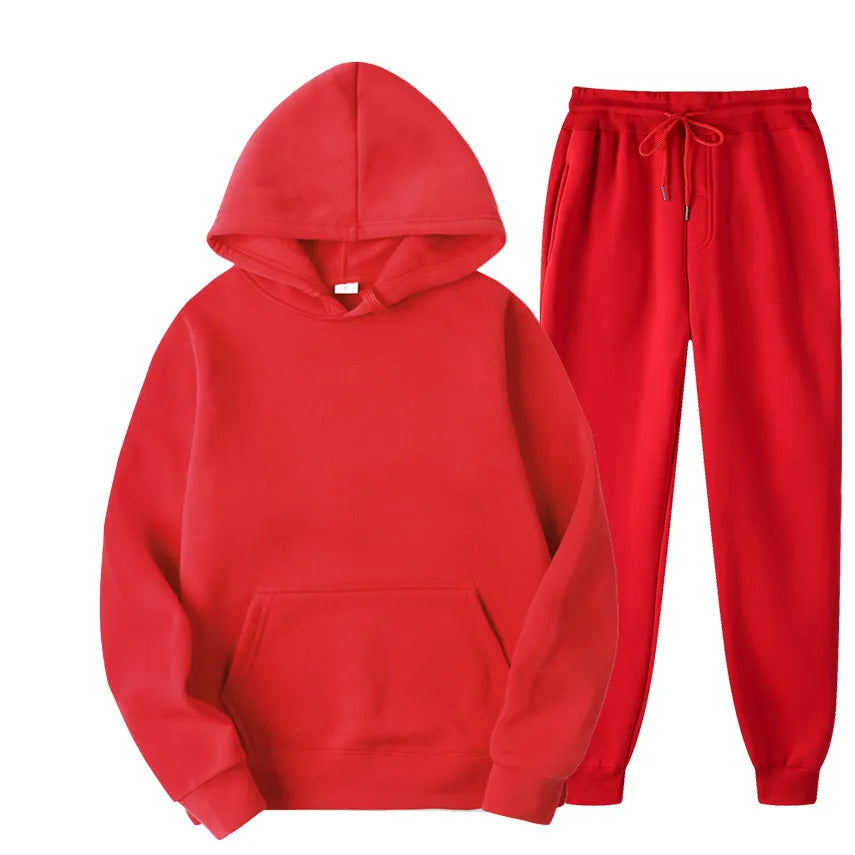 Hot Sale Men /women Tracksuit Hoodies + Pants for Autumn Winter Winter Streetwear Matching Sets Sweatershirts Sweatpants