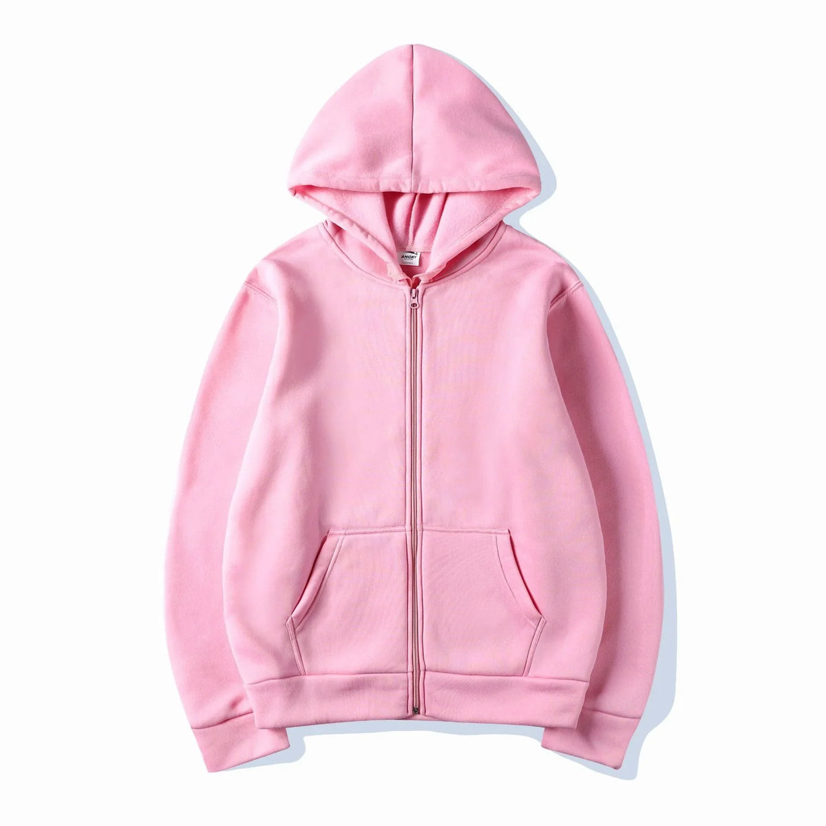 Oversize Women Hoodies Casual Solid Zip Up Hooded Sweatshirt Harajuku Korean Loose Couple Hoodie Jacket Coat Streetwear