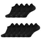 5 Pairs Unisex Merino Wool Ankle Hiking Running Socks Compression Support Thick Cushion No Show Socks Men Women Socks Breathable
