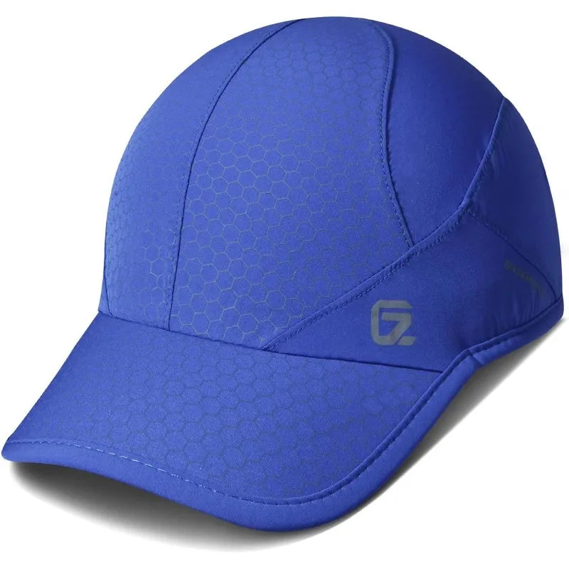 GADIEMKENSD Quick Dry Stretch Running Hat Adjustable Breathable Baseball Cap with Soft Brim Casual Sun Protection Hat