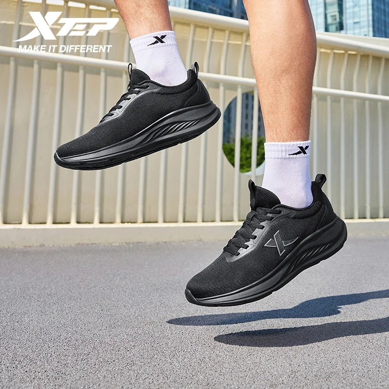 Xtep Running Shoes For Men 2025 Summer Breathable Mesh Shoes Soft-soled Shock Absorbing Lightweight Sports Shoes 875419110053