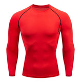 Compression Running Top Men Long Sleeve Shirt For Male Gym Clothing Quick Dry Sportswear Fitness Tee Training Workout Muscle Top