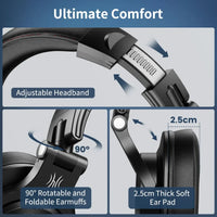Oneodio A71 Wired HiFi Headphones With Mic Over Ear Stereo Hi-Res Headset Studio DJ Headphone For Recording Monitor 3.5/6.35mm