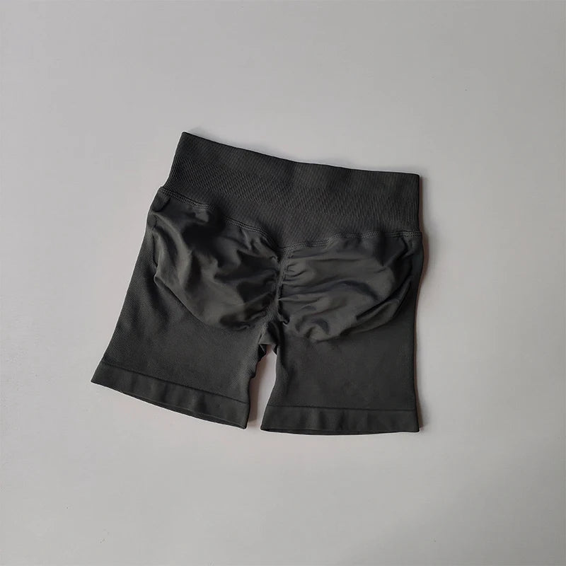 Peach Buttock Lifting Three-point Shorts Summer High Waisted Yoga Shorts Fashionable and Sexy Running Fitness Pants Solid Color
