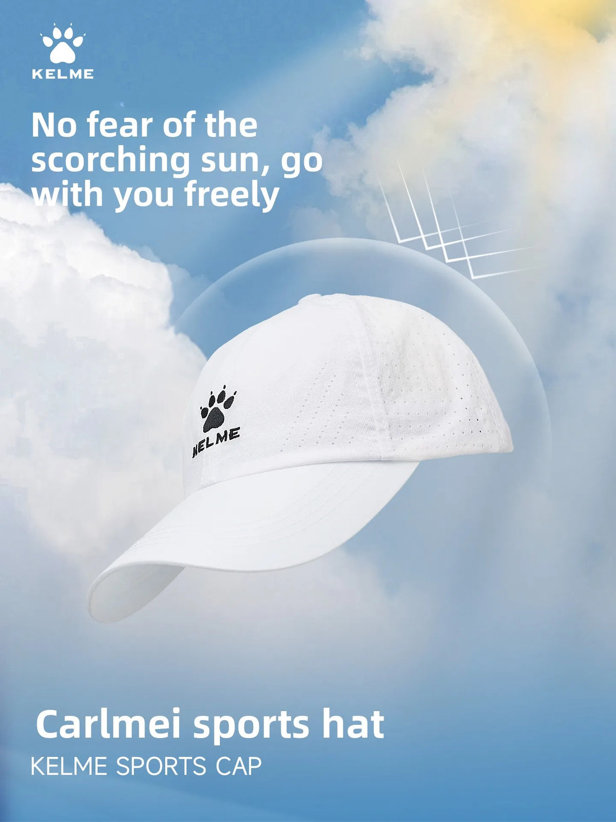 Kelme Outdoor Sports Hat Sunscreen And Sunshade Marathon Professional Running Baseball Hat Duck Tongue Hat