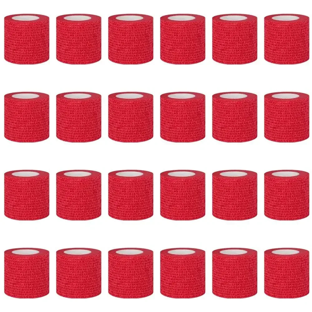 Wholesale 24 rolls Bandage Cohesive Bandage Self Adhesive Self Adherent Wrap for People & Pets  Wrap Breathable Athletic Elastic