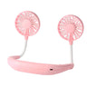 Portable Hanging Neck Fans 3-Speed Adjustable Neck Dual Fan USB Rechargeable Home OfficeOutdoor Travel