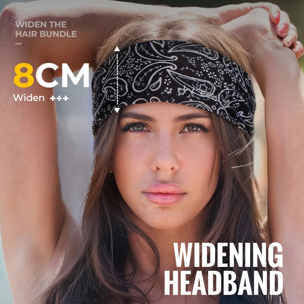 WRELS Sweatbands Sports Headband Moisture Wicking Hairband Athletic Towel Headbands Sweatband Headbands for Running Cycling Yoga