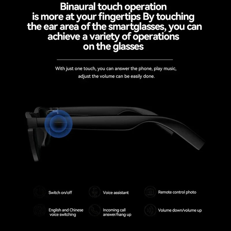 Oneplus NEW 1600W Sunglasses Wireless Bluetooth AI Glasses Smart Remote Control Touch Photo Recording Voice Assistant Translator