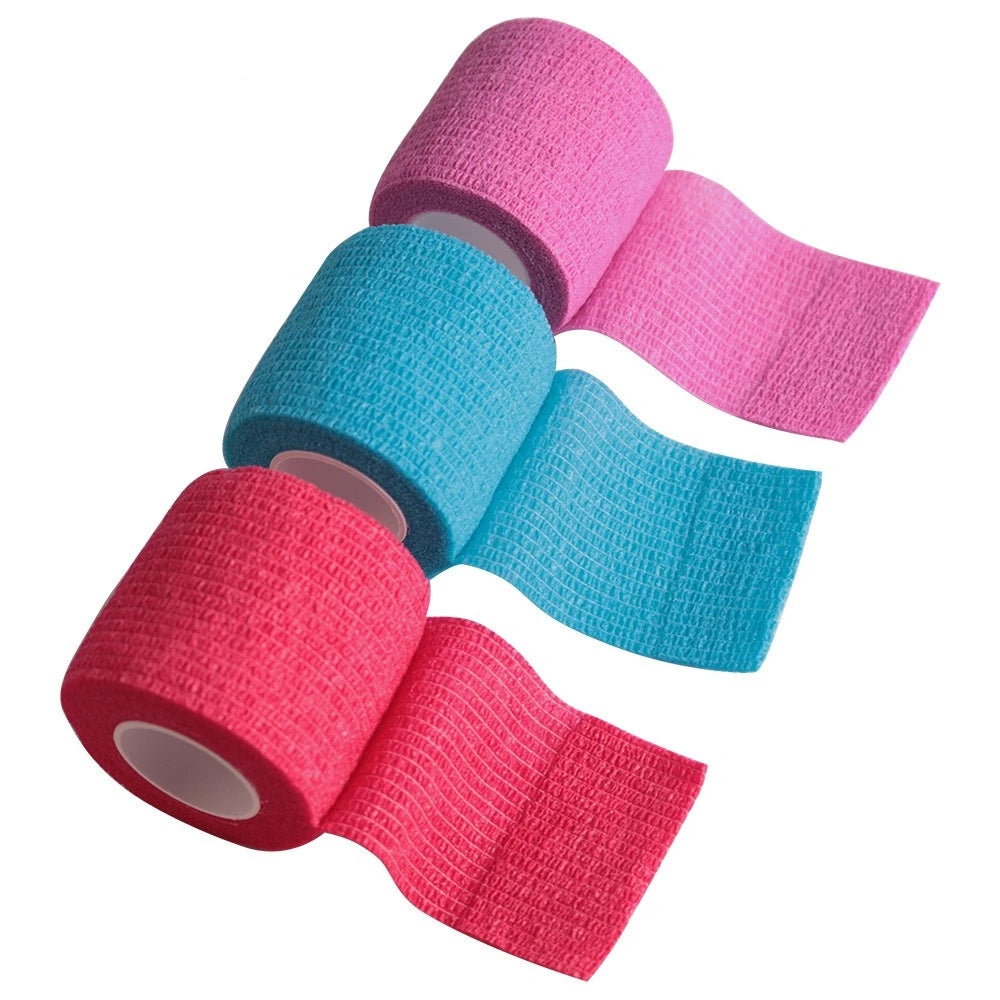 Athletic First Aid Wrap Tape Self Adhesive Elastic Bandage Elastoplast Sports Tape Protector for Knee Finger Ankle Palm Shoulder