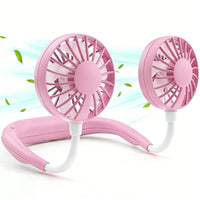 Sports Wear Portable Neck Hanging Fan Lazy Charging Student USB Small Fan Neck Fan Lazy Mini Portable Office Charging Small Mute