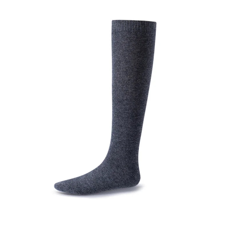 100% Pure Cashmere Women's Thick Autumn and Winter Mid Length Socks, Warm Leg Socks, Cold Resistant Leg Protection