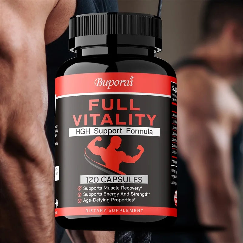 HGH Supplement for Men and Women - Human Growth Hormone Natural Support, Muscle Building, Muscle Growth, Post Workout Recovery