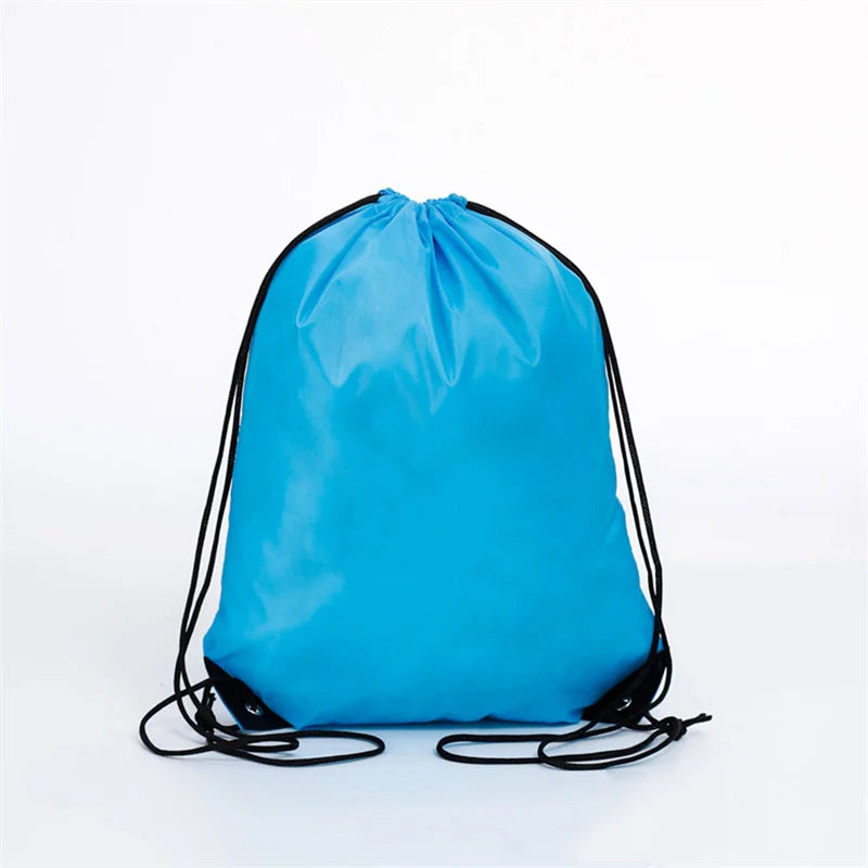 Portable Foldable Gym Bag Fitness Backpack Drawstring Shop Pocket Hiking Camping Beach Swimming Men Women Sports Bags