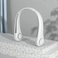 New Summer Portable Mini Hanging Neck Fan Bladeless Neckband Fan Digital Display Power Air Cooler USB Rechargeable Electric Fans