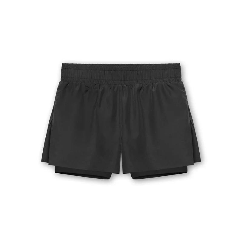 NEW Sports Shorts Men 2 In 1 Double-deck Shorts Summer Fitness sweatpants Jogging Running Shorts Elastic Woven Training shorts