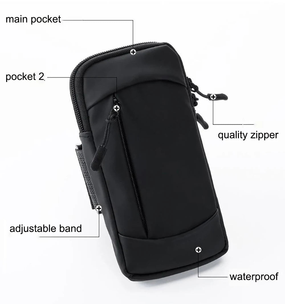 Running Armband Bag Sports Arm Pouch Phone Holder Mobile Waterproof Wrist Band Phone Case