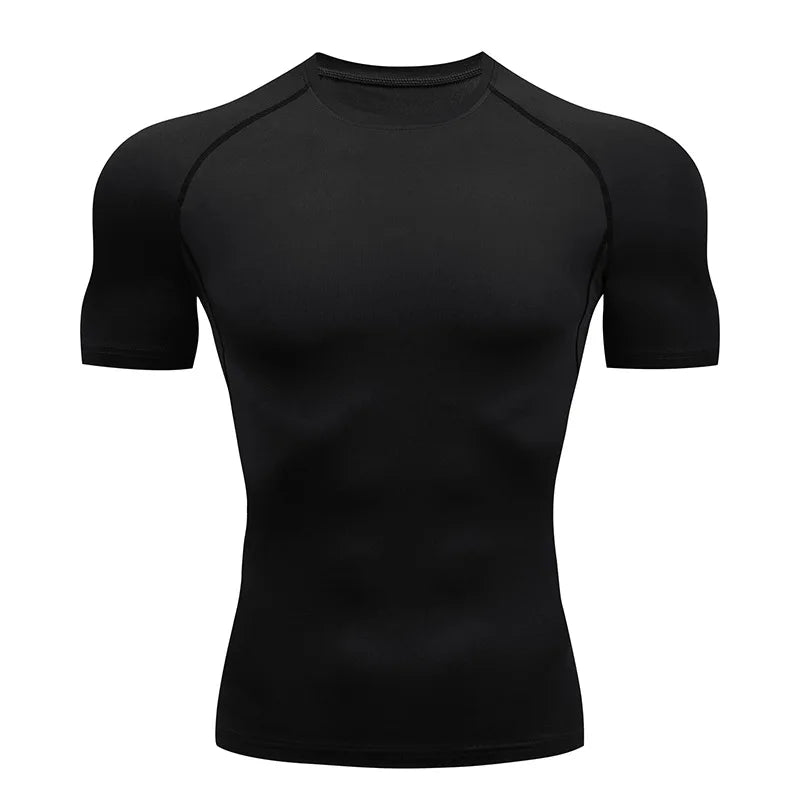 Yin Yang Sword Print Short Sleeve Compression Shirts for Men Summer Athletic Quick Dry T-shirts Gym Workout Running Tees Tops