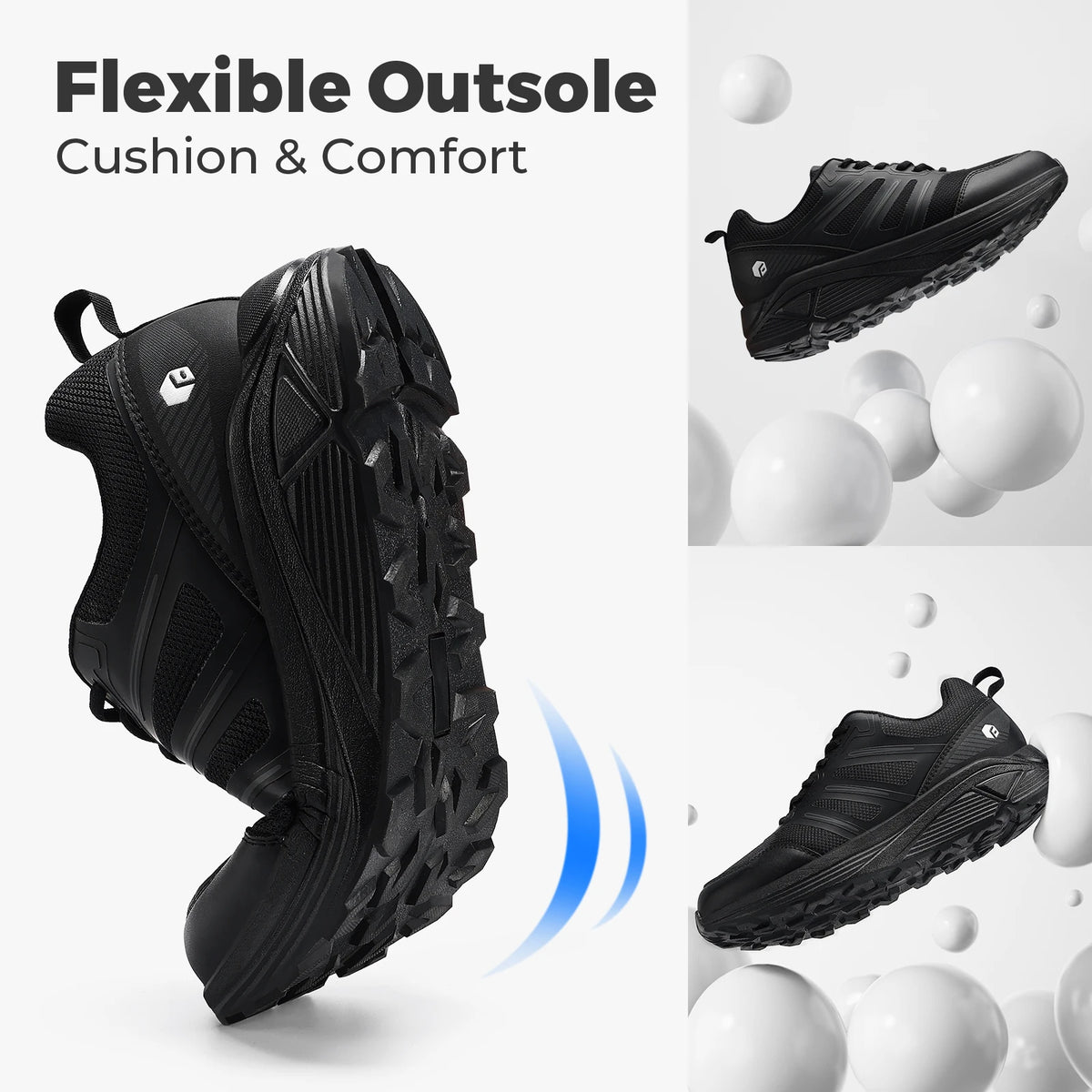 FitVille Men's Trail Running Shoes Extra Wide Toe Sports Sneakers Lightweight Workout Gym Cross Training Shoes for Men Non-slip