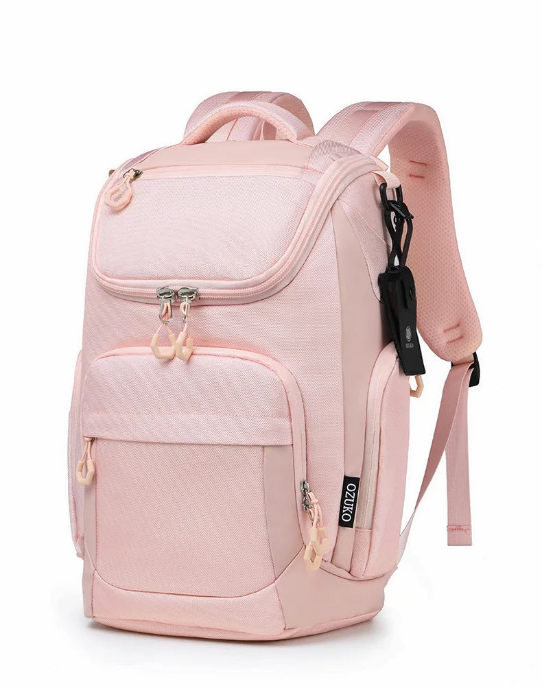 OZUKO Multifunction Men Backpack Large Capacity Waterproof Backpacks 15.6 inch Laptop Backpack Outdoor Travel Business Male Bag