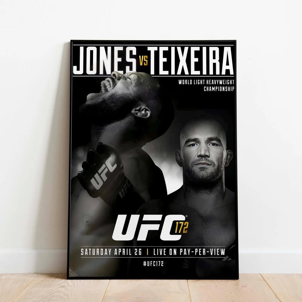 Famous Boxing Legends Posters Fighting UFC 143-180 JONES ALDO Poster Canvas Print Painting Wall Decor Gym Home Mural Cuadros