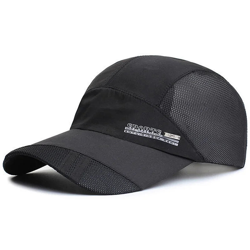 Quick Dry Men Baseball Cap for Sports Cool Mesh Summer Women Sun Hat Fishing Running Family Parent Teenager Cap