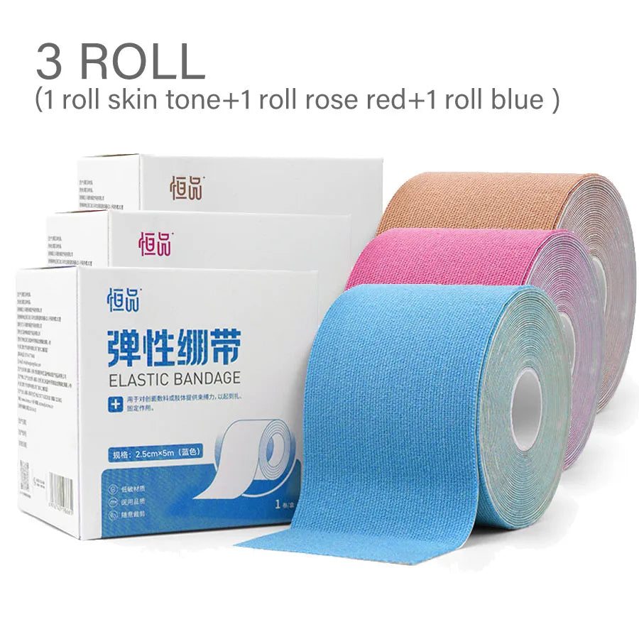 5M Kinesiology Tape Athletic Elastoplast Sport Muscle Patch Recovery Strapping Gym Waterproof Muscle Strain Injury Ease Bandage