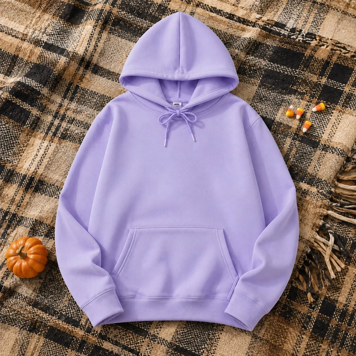2025 White Hoodies Men Women Autumn Long Sleeve Pullover Tops Casual Pocket Hoodies Unisex Outer Loose Sport Wear
